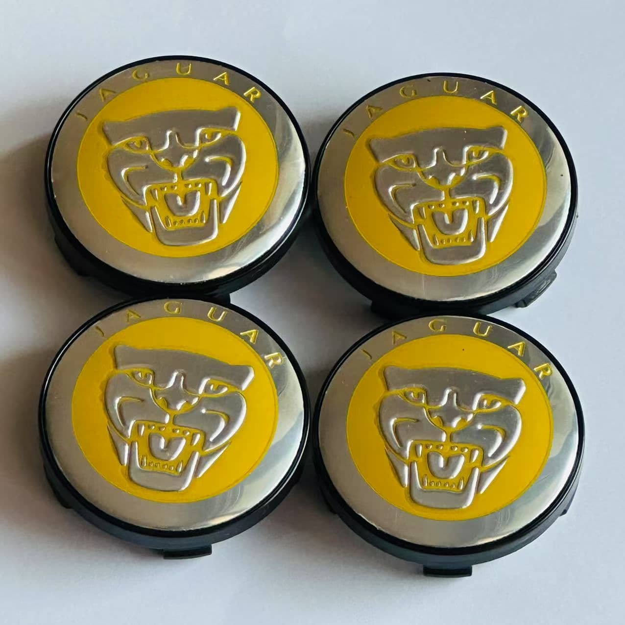 4x 60mm jaguar Nabendeckel Radkappen