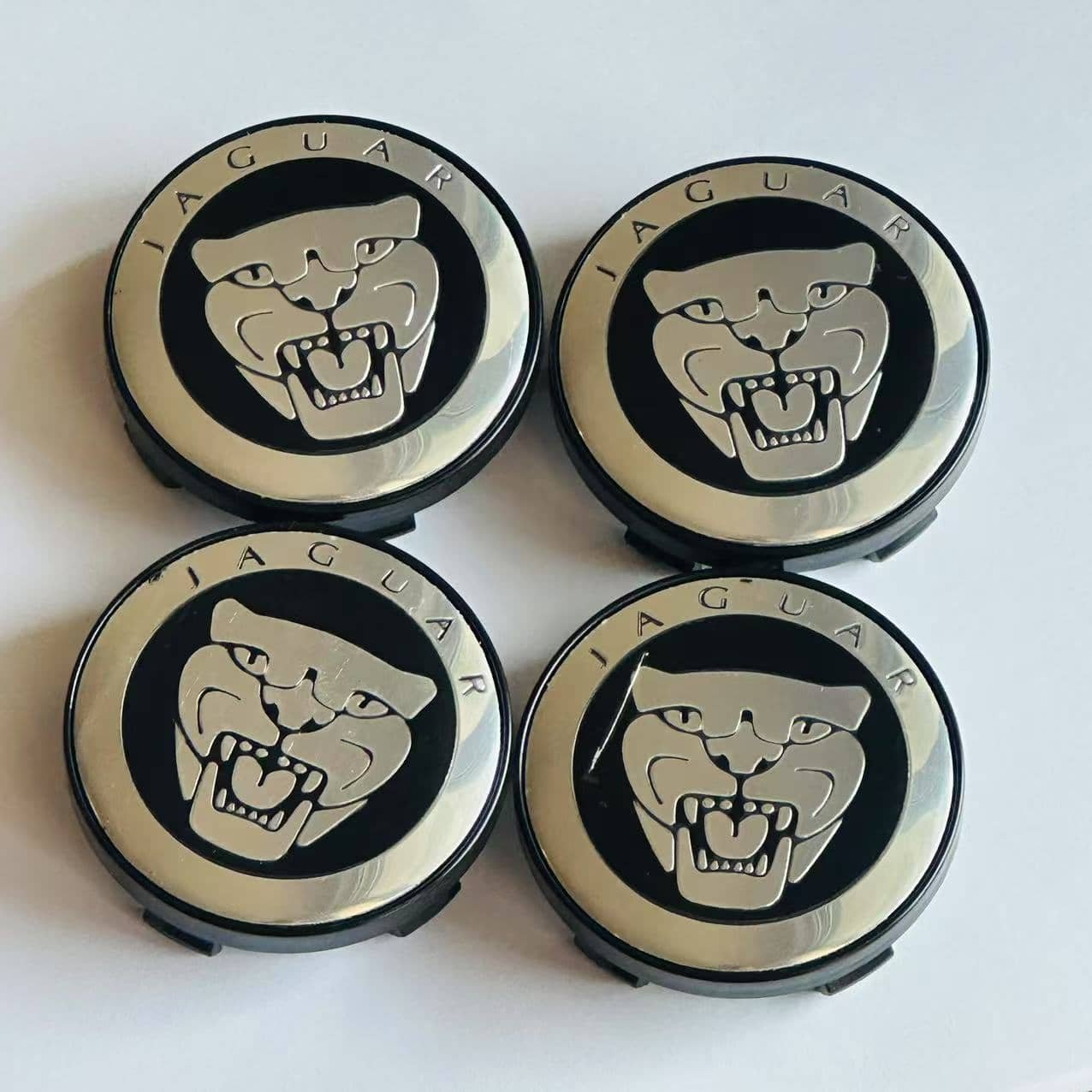 4x 60mm jaguar Nabendeckel Radkappen