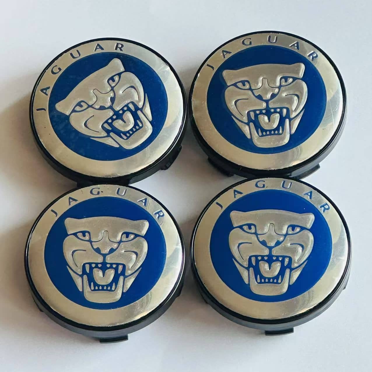 4x 60mm jaguar Nabendeckel Radkappen
