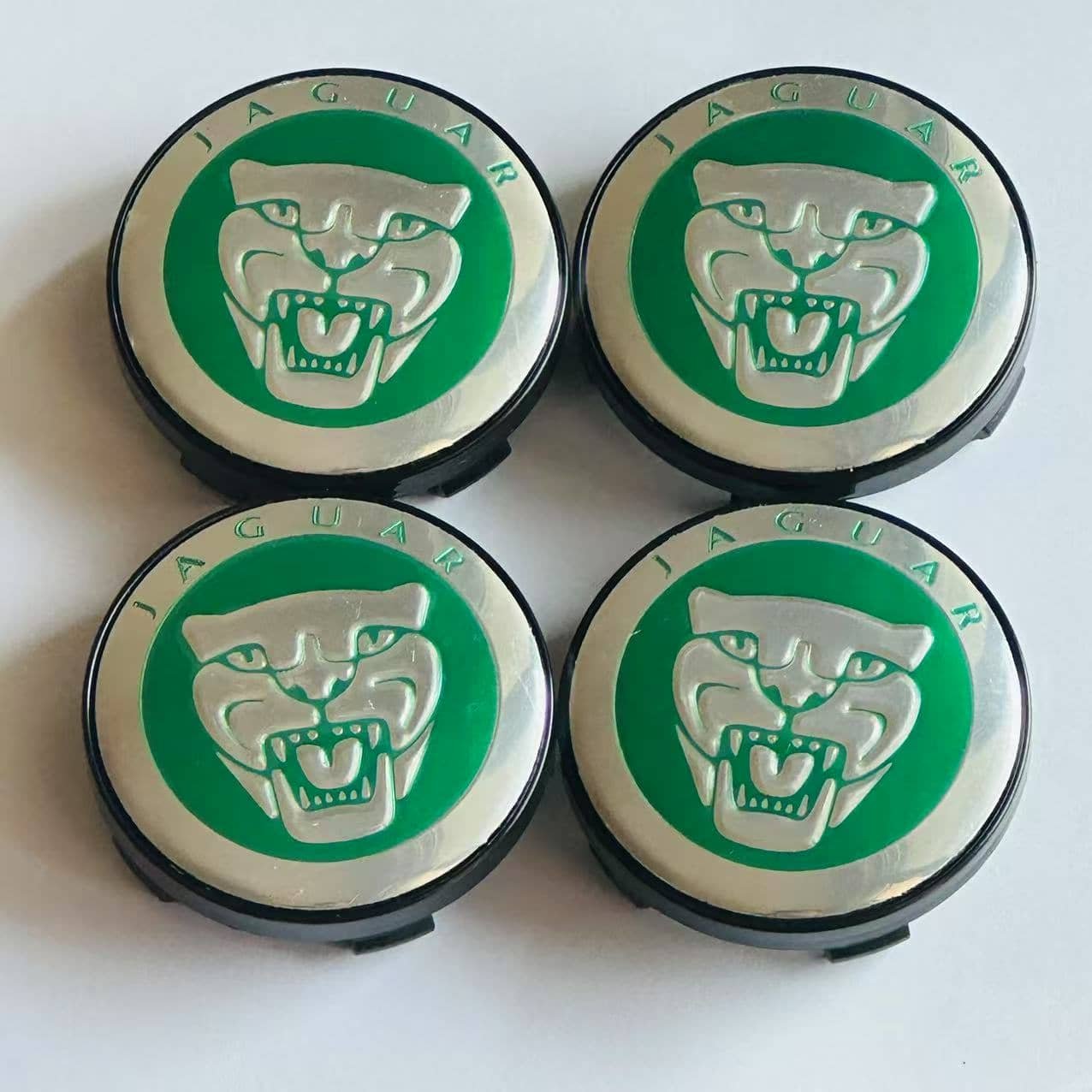 4x 60mm jaguar Nabendeckel Radkappen